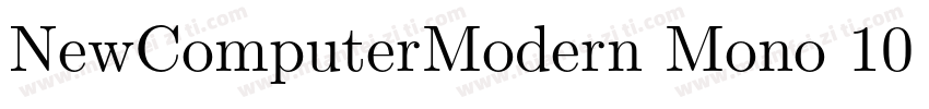 NewComputerModern Mono 10 Book字体转换